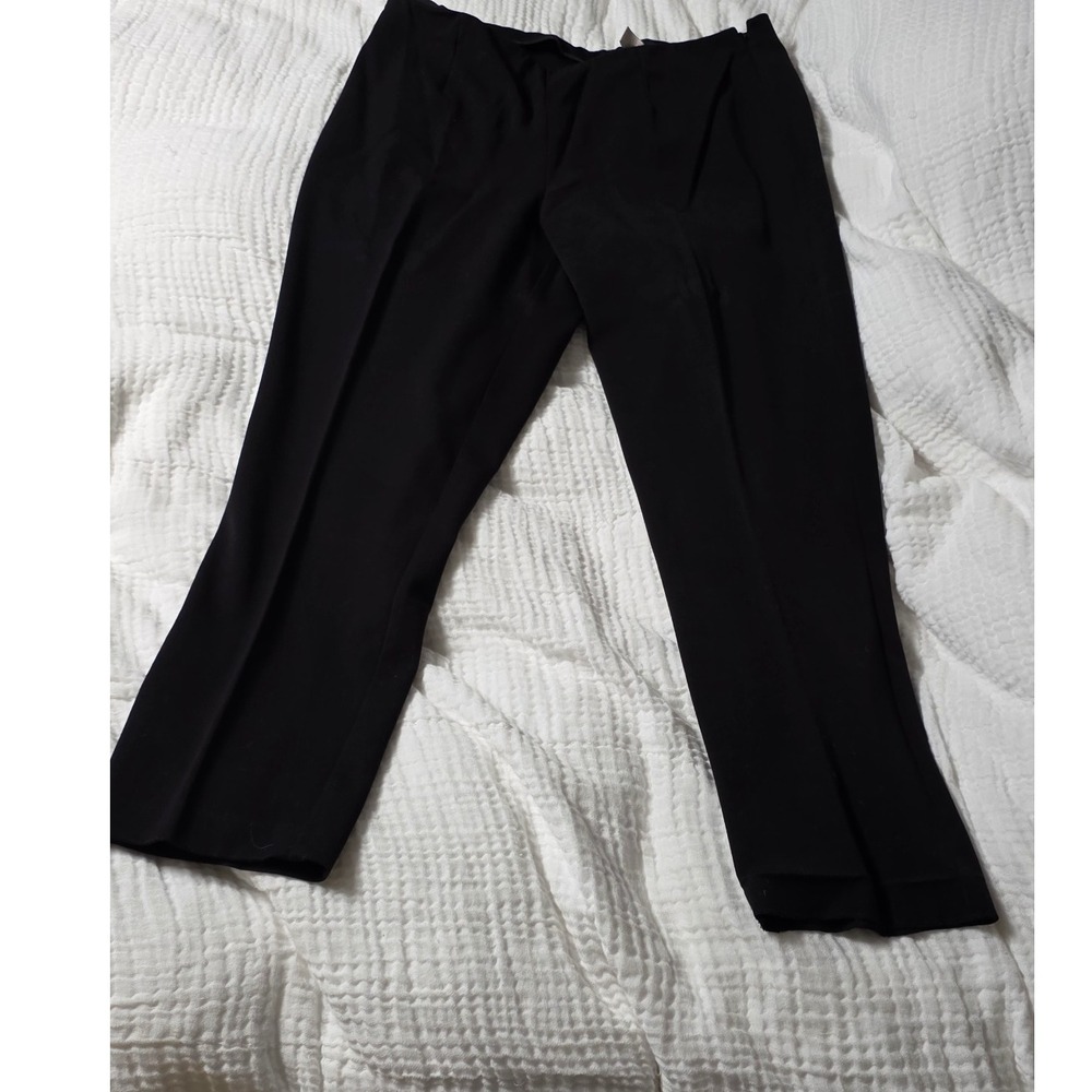 Chico's Women's Black Pants Dress Career Work Trousers Size 2.5 Short
